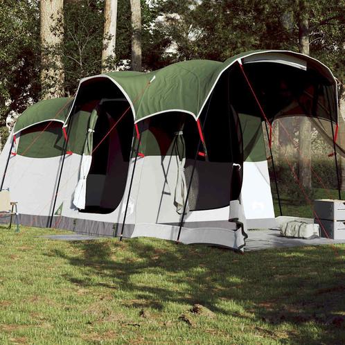 vidaXL Tunneltent 8-persoons waterdicht groen, Caravans en Kamperen, Tenten, Nieuw, tot en met 2, Verzenden