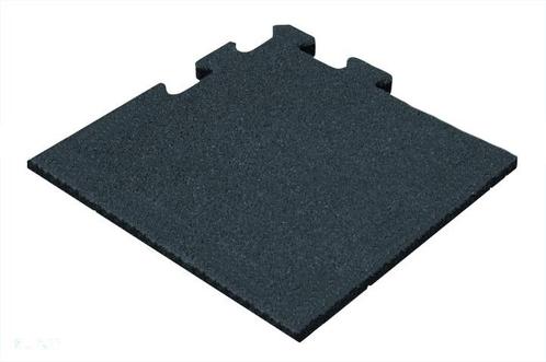 Rubber tegel 25 mm - 50 x 50 cm - Zwart - Puzzelsysteem -, Tuin en Terras, Tegels en Klinkers, Verzenden