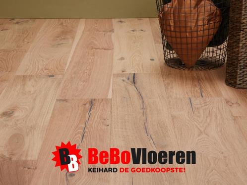 RESTPARTIJ LICHT EIKEN HOUTEN VLOEREN – VANAF €7,98 P/M², Doe-het-zelf en Verbouw, Vloerdelen en Plavuizen, 10 tot 30 cm, 50 tot 150 cm