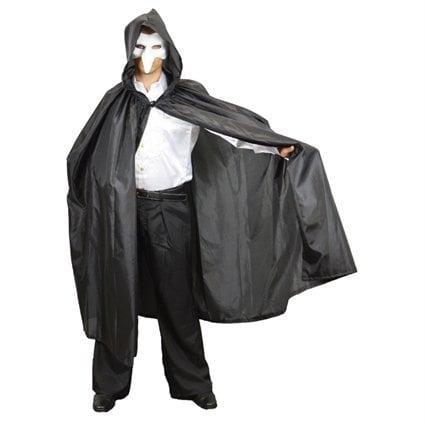 Halloween Cape zwart met capuchon, Kleding | Dames, Carnavalskleding en Feestkleding, Nieuw, Ophalen of Verzenden