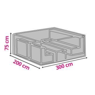 Loungesethoes (300 x 200 x 75 cm, PP), Tuin en Terras, Tuinmeubel-accessoires, Nieuw, Verzenden