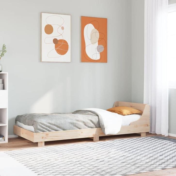 Massief Houten Bed 100x200 | Tweedekansje | OP=OP, Huis en Inrichting, Slaapkamer | Bedden, Overige maten, 200 cm, Verstelbaar
