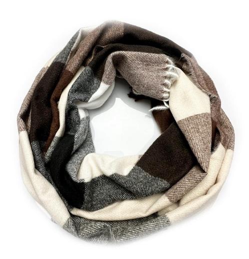 Sjaal Moaz - Coffee kleurig, Kleding | Dames, Mutsen, Sjaals en Handschoenen, Sjaal, Nieuw, Verzenden