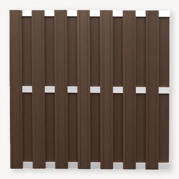 Tuinscherm Elephant Design | wpc | bruin/alu | 180x180 cm beschikbaar voor biedingen