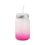 Sublimatie Gradient Mason Jar 5 kleuren - Gradient Roze, Hobby en Vrije tijd, Ophalen of Verzenden, Nieuw