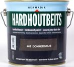 Hermadix Hardhoutbeits Donkergrijs 463 2,5 liter, Doe-het-zelf en Verbouw, Verf, Beits en Lak, Nieuw, Verzenden