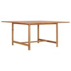 vidaXL Tuintafel 150x150x76 cm massief teakhout, Tuin en Terras, Verzenden, Nieuw, Hout