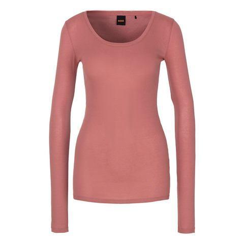 Boss Orange Shirt met lange mouwen C_Elayer met diepe hals, Kleding | Dames, T-shirts, Nieuw, Verzenden