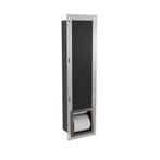 Reserve Toiletrolhouder Inbouw BWS Geborsteld Gunmetal, Doe-het-zelf en Verbouw, Sanitair, Ophalen of Verzenden, Nieuw, Bad