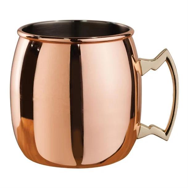 Koper Gebogen Moscow Mule Mok met Messing Handvat| 500ml, Zakelijke goederen, Horeca | Overige, Verzenden