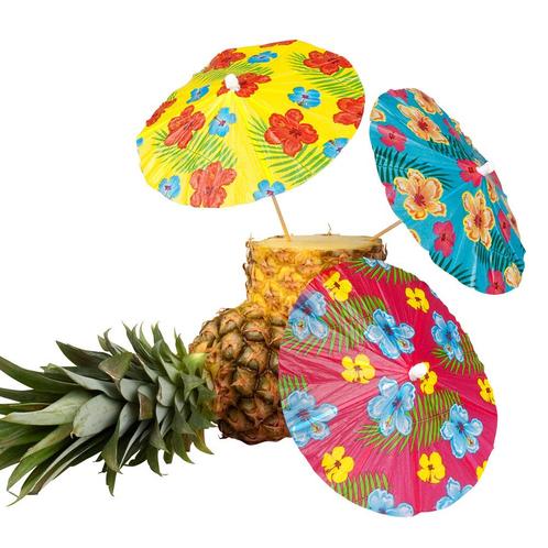 Cocktailprikkers Parasol 18cm 6st, Hobby en Vrije tijd, Feestartikelen, Nieuw, Verzenden