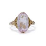 Ring Russische 14K Gouden 4,00 ct. Kunziet en Diamanten Ring, Sieraden, Tassen en Uiterlijk, Ringen, Nieuw