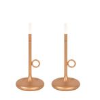 Set van 2 buiten tafellampen goud met dimmer oplaadbaar -, Huis en Inrichting, Lampen | Tafellampen, Nieuw, Design, Minder dan 50 cm