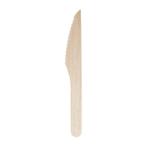 Biologisch afbreekbare houten messen 16,5cm | 100 stuks, Verzenden, Nieuw in verpakking