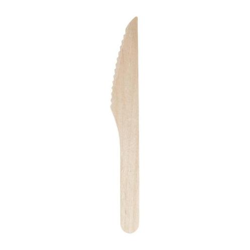 Biologisch afbreekbare houten messen 16,5cm | 100 stuks, Zakelijke goederen, Horeca | Keukenapparatuur, Nieuw in verpakking, Verzenden