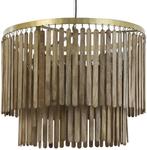 2dekans | Light & Living Gularo Hanglamp - Donkerbruin Hout, Ophalen of Verzenden, Zo goed als nieuw