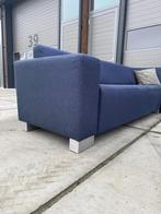 Gave grote hoekbank kleur donkerblauw, Huis en Inrichting, Banken | Bankstellen, 250 tot 300 cm, Hoekbank, 75 tot 100 cm, Zo goed als nieuw