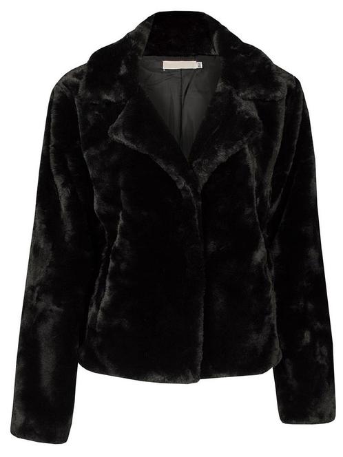 Jasje Furry Zwart, dames jas zwart, Kleding | Dames, Jassen | Winter, Verzenden