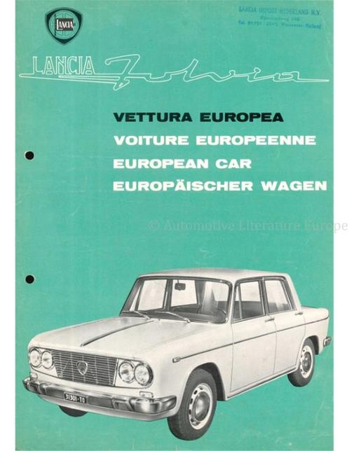 1963 LANCIA FULVIA BROCHURE, Boeken, Auto's | Folders en Tijdschriften