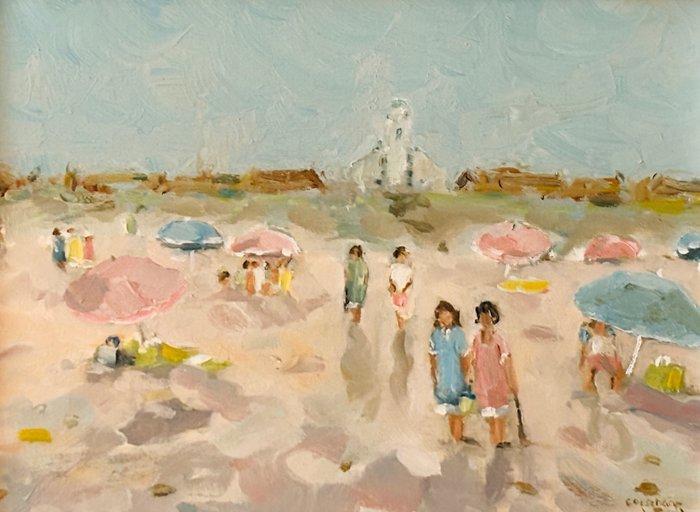 Cor Schaap (1968) - Strandgezicht, Antiek en Kunst, Kunst | Schilderijen | Klassiek