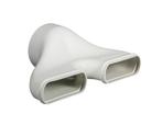 Easyflex Renson recht dubbel verloopstuk - Ø 125mm, Verzenden, Nieuw