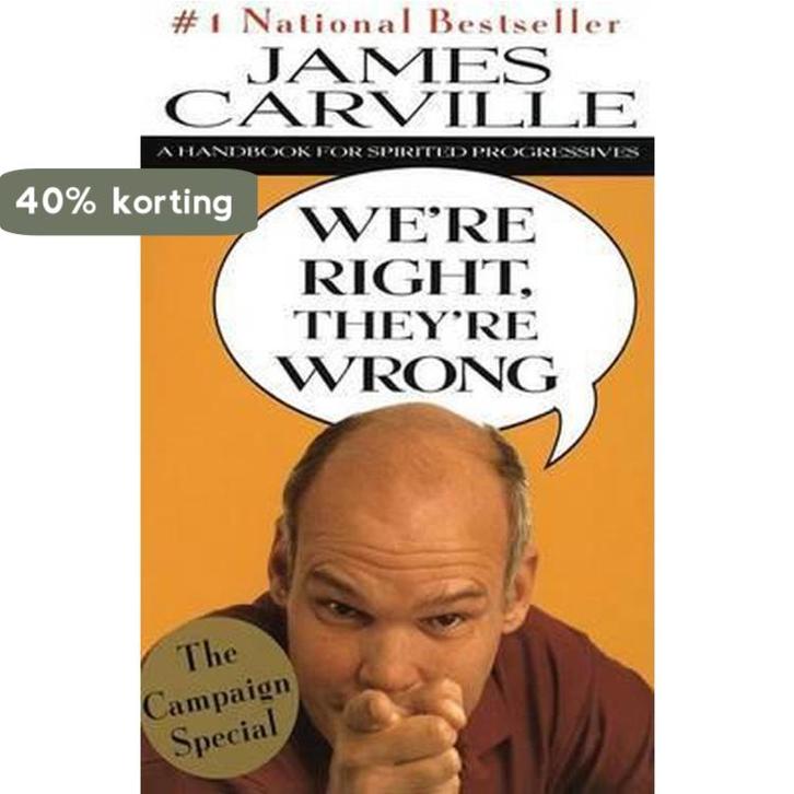 WeRE Right, TheyRE Wrong 9780679769781 James Carville, Boeken, Taal | Engels, Zo goed als nieuw, Verzenden