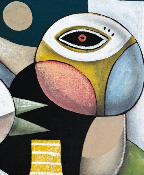 SKEPA - Les oiseaux du paradis, Antiek en Kunst, Kunst | Schilderijen | Modern