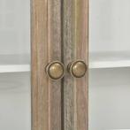 Wandkast 49x22x59 cm massief hout wit (Interieur)