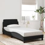 Bedframe 90x200 Zwart | Stijlvol Slapen | Retourdeal, Overige materialen, 90 cm, Eenpersoons, Nieuw