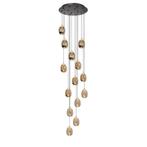 High light | Hanglamp | Amber | Golden Egg | 14 lichts, Nieuw, Ophalen of Verzenden, Glas, 75 cm of meer