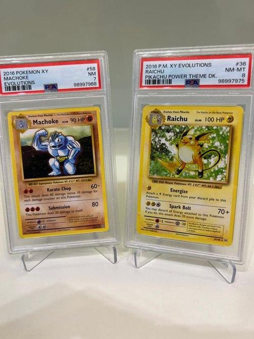 Pokémon - 2 Graded card - PSA 8, Hobby en Vrije tijd, Verzamelkaartspellen | Pokémon