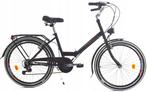 Vouwfiets 24 inch - 6 versnellingen - zwart, Ophalen of Verzenden, Nieuw