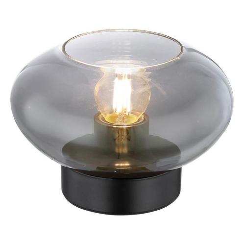 Tafellamp SHAUN Matt zwart E27 Metaal ø18.0cm H:12.5cm, Huis en Inrichting, Lampen | Tafellampen, Nieuw, Metaal, Ophalen of Verzenden