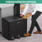 2dekans | Avalo Prullenbak Afvalscheiding 60 Liter - RVS, Ophalen of Verzenden, Gebruikt