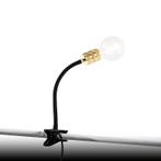 Moderne klemlamp goud met flexarm - Cavalux, Huis en Inrichting, Lampen | Tafellampen, Minder dan 50 cm, Nieuw, Overige materialen