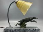 Tafellamp - Glas, Legering, Marmer, Metaal, Antiek en Kunst