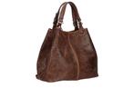 100% Leren tas in dieren print - ritssluiting - extra tasje, Nieuw
