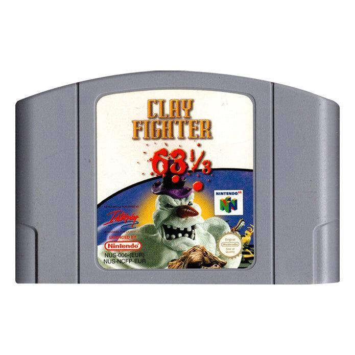 N64 ClayFighter 63 1/3 (Losse cassette), Spelcomputers en Games, Games | Nintendo 64, Zo goed als nieuw, Verzenden
