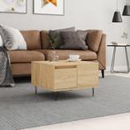 vidaXL Salontafel 55x55x36,5 cm bewerkt hout sonoma, Huis en Inrichting, 50 tot 100 cm, Verzenden, Nieuw, 50 tot 100 cm
