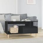 vidaXL Salontafel 90x49x45 cm bewerkt hout zwart, Huis en Inrichting, Tafels | Salontafels, Minder dan 50 cm, 50 tot 100 cm, Verzenden