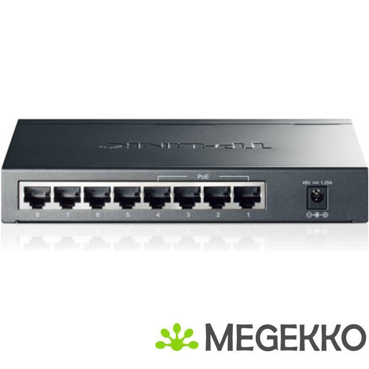 TP-Link 8-Port Switch Gigabit TL-SG1008P PoE, Computers en Software, Netwerk switches, Nieuw, Verzenden