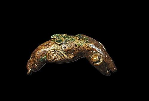 Gewicht van het te wegen goud. Vis. - Abenmo - Akan -, Antiek en Kunst, Kunst | Niet-Westerse kunst