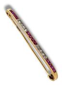 Broche - 14 karaat Geel goud, Een antieke 14K geelgouden, Sieraden, Tassen en Uiterlijk, Antieke sieraden