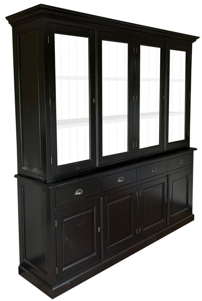 Buffetkast Dronten zwart - wit 200cm, Huis en Inrichting, Kasten | Buffetkasten, Ophalen of Verzenden