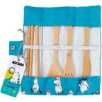 Bestekset - Moomin - Bamboe - Set 6-delig met Opberghoes - B, Ophalen of Verzenden, Nieuw