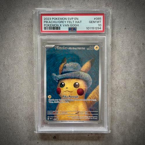Pikachu with Grey Felt Hat - PSA 10, Hobby en Vrije tijd, Verzamelkaartspellen | Pokémon, Losse kaart, Nieuw
