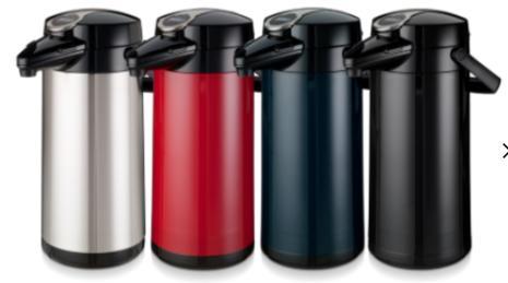 Airpot Furento Thermoskannen | 4 Kleuren | Glazen Binnenpot, Zakelijke goederen, Horeca | Keukenapparatuur, Verzenden