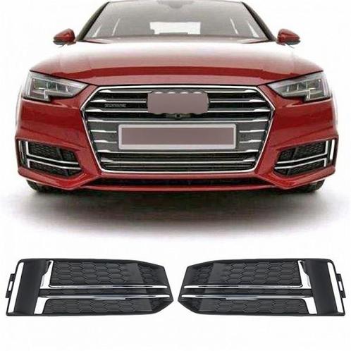 Mistlamp Grillen Audi A4 B9 2015-2019 S-Line RS-Look Chroom, Auto-onderdelen, Overige Auto-onderdelen, Ophalen of Verzenden