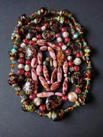 messing - Ketting - Gold foil glaskralen