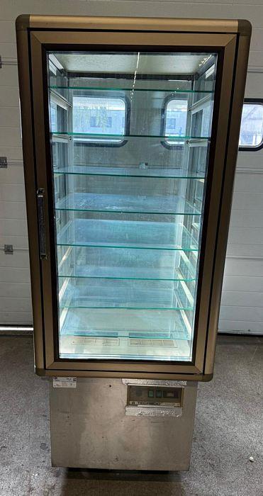 Glazenvitrine 70cm, met 8 etages, neutraal, Zakelijke goederen, Horeca | Meubilair en Inrichting, Gebruikt